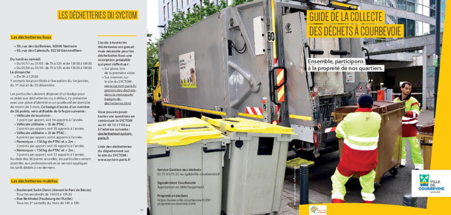 Guide de la collecte des déchets à Courbevoie