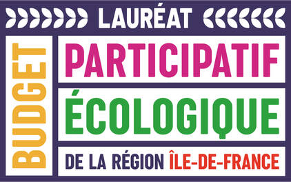 Logo lauréat du budget participatif écologique d'Île de France Logo lauréat du budget participatif écologique du conseil régional d'Île-de-France