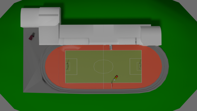 Plan du cynodrome olympique de Courbevoie