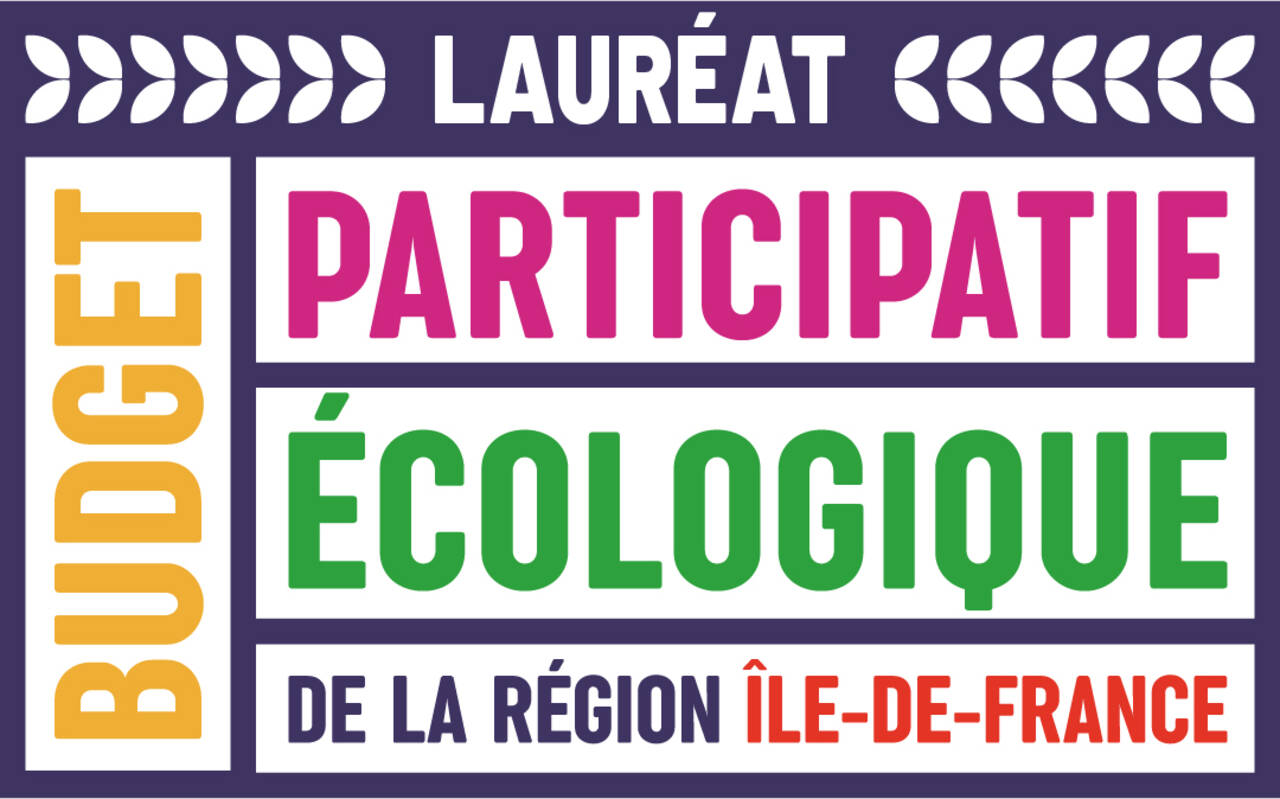 Logo lauréat du budget participatif écologique du conseil régional d'Île-de-France