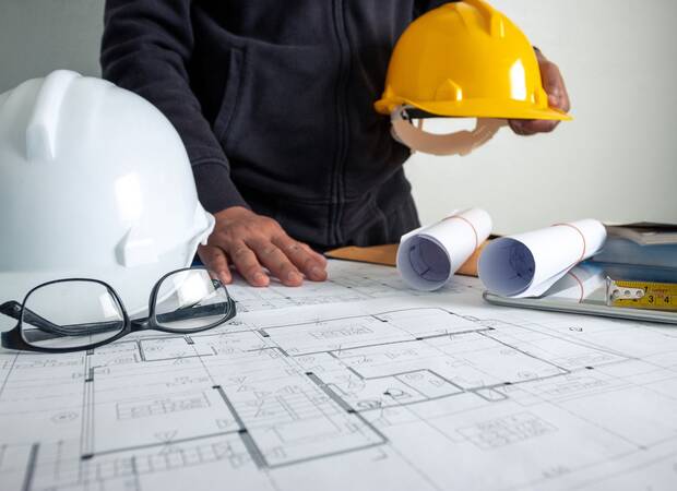 image illustration de plan de chantier