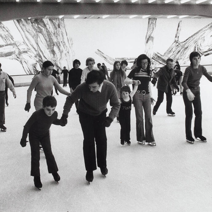 La patinoire en 1972