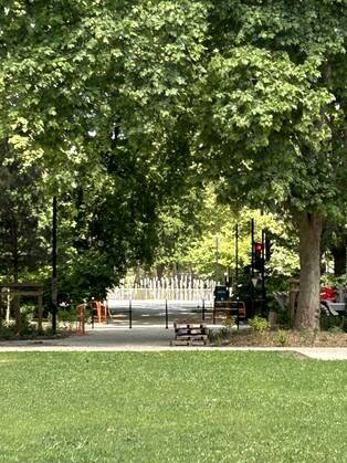 Photo de l'avenue Gambetta à Courbevoie à la fin de la première phase des travaux.