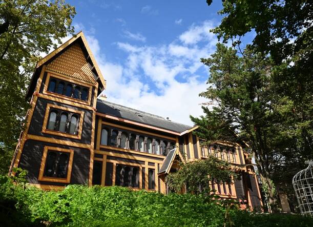 Photo de la façade du Pavillon Suède Norvège