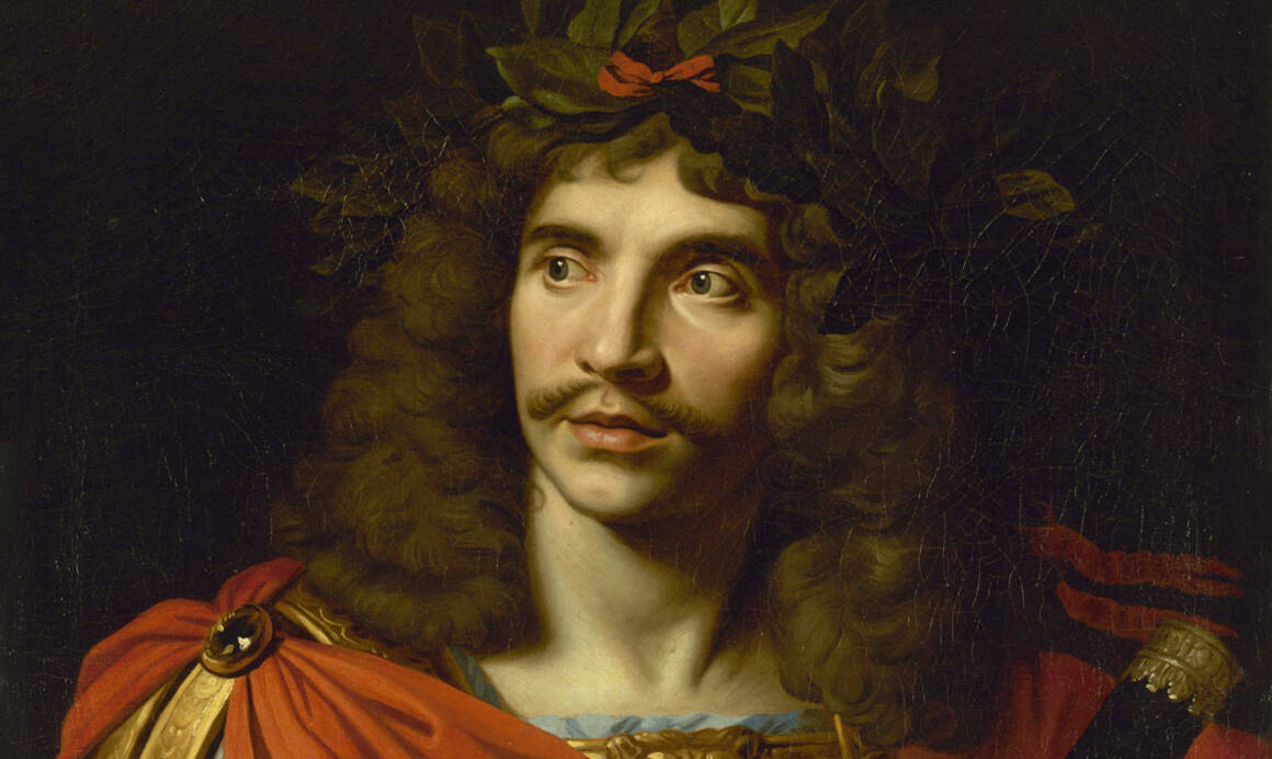 Molière dans le rôle de César dans La Mort de Pompée, portrait attribué à Nicolas Mignard (1658)