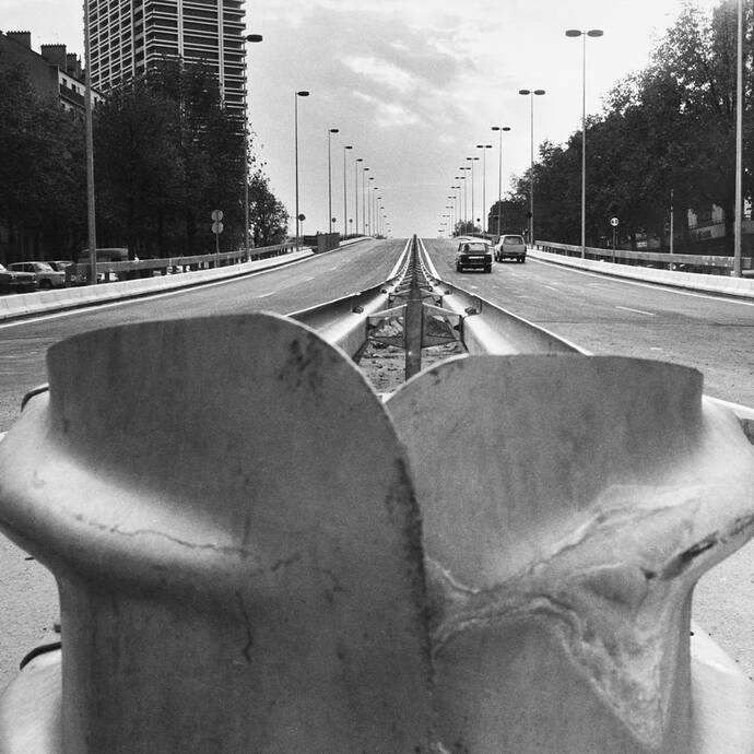 1971, vue de l’autopont en direction de La Défense