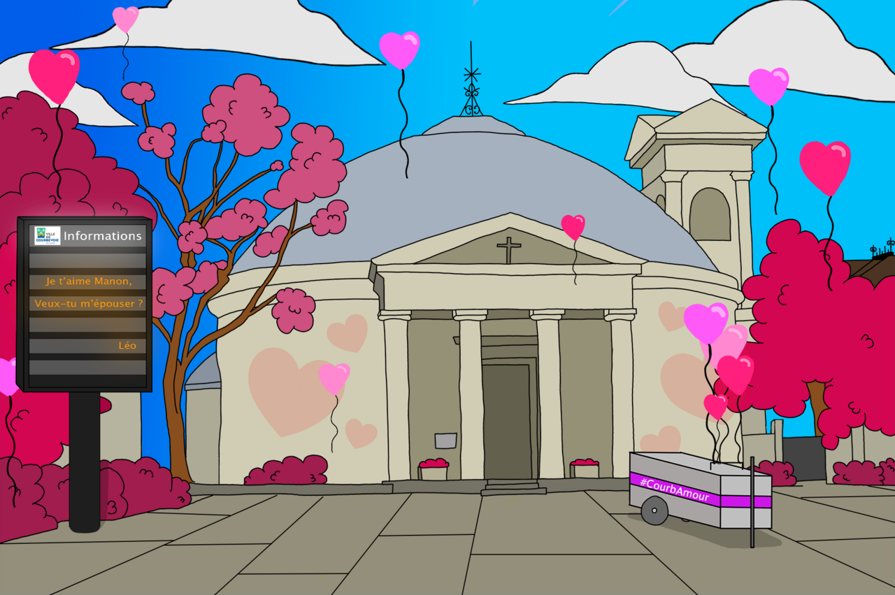 Saint-Valentin à Courbevoie