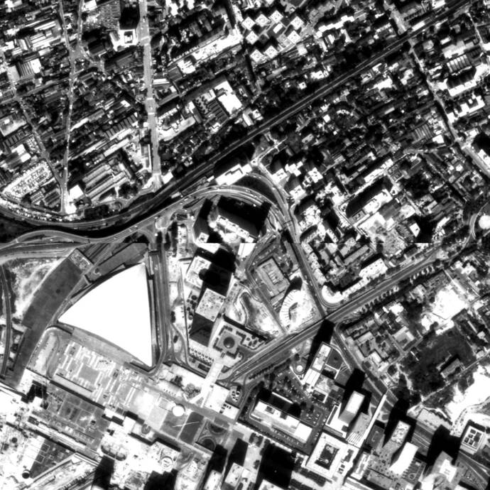 Photographie aérienne de 1978