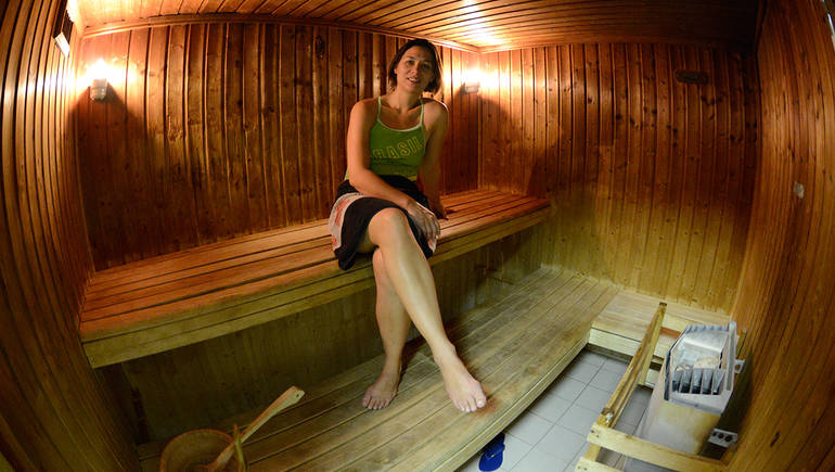 La sauna de la piscine de Courbevoie