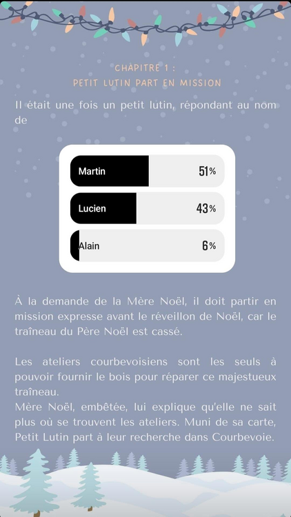 Conte de Noël à Courbevoie