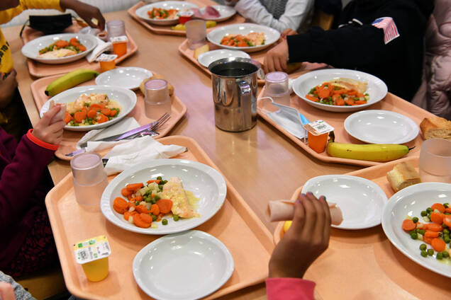 Menu des cantines de Courbevoie