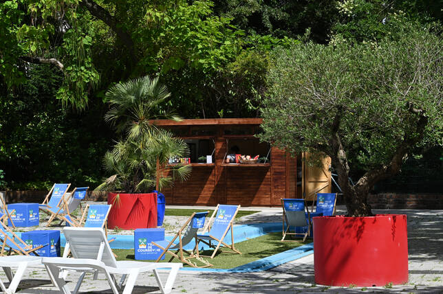 Réouverture du solarium estival à la piscine de Courbevoie