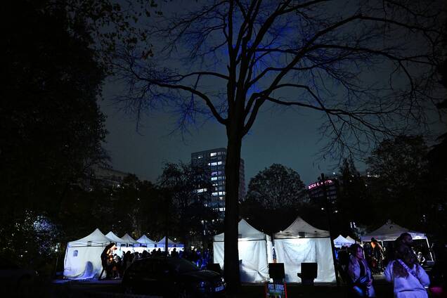 Photos des barnums illuminés