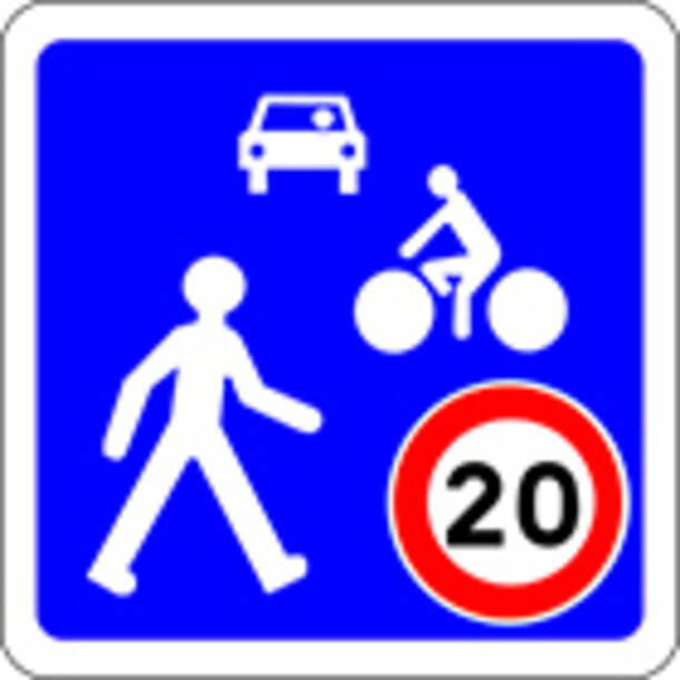 Panneau zone de rencontre