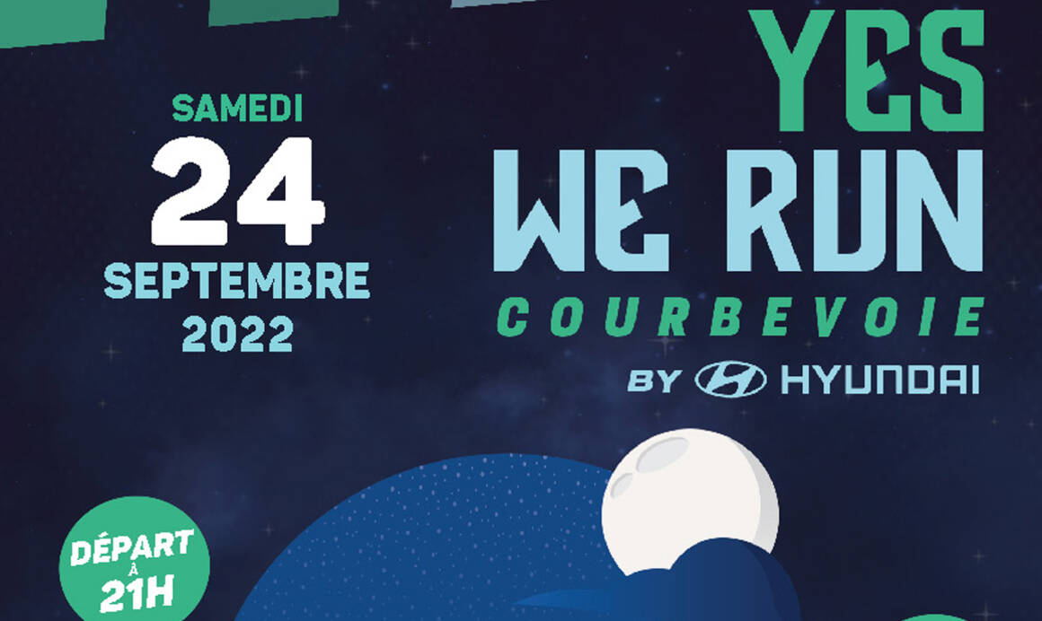 La quatrième édition de la Yes We Run by Hyundai se tiendra le samedi 24 septembre 2022.