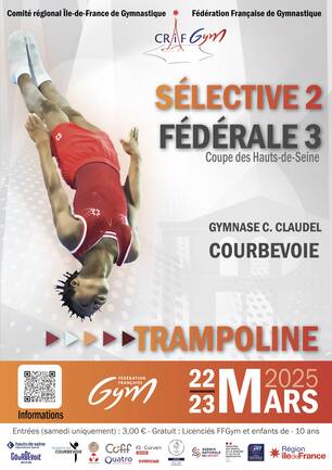 Affiche du Trampoline Sélective 2 / Fédérale 3 - Coupe des Hauts-de-Seine 2025