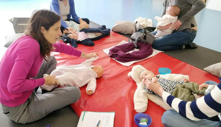 atelier massages bébés