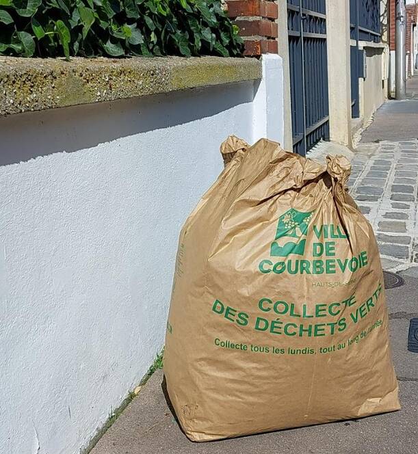 Photo d'un sac de déchets verts