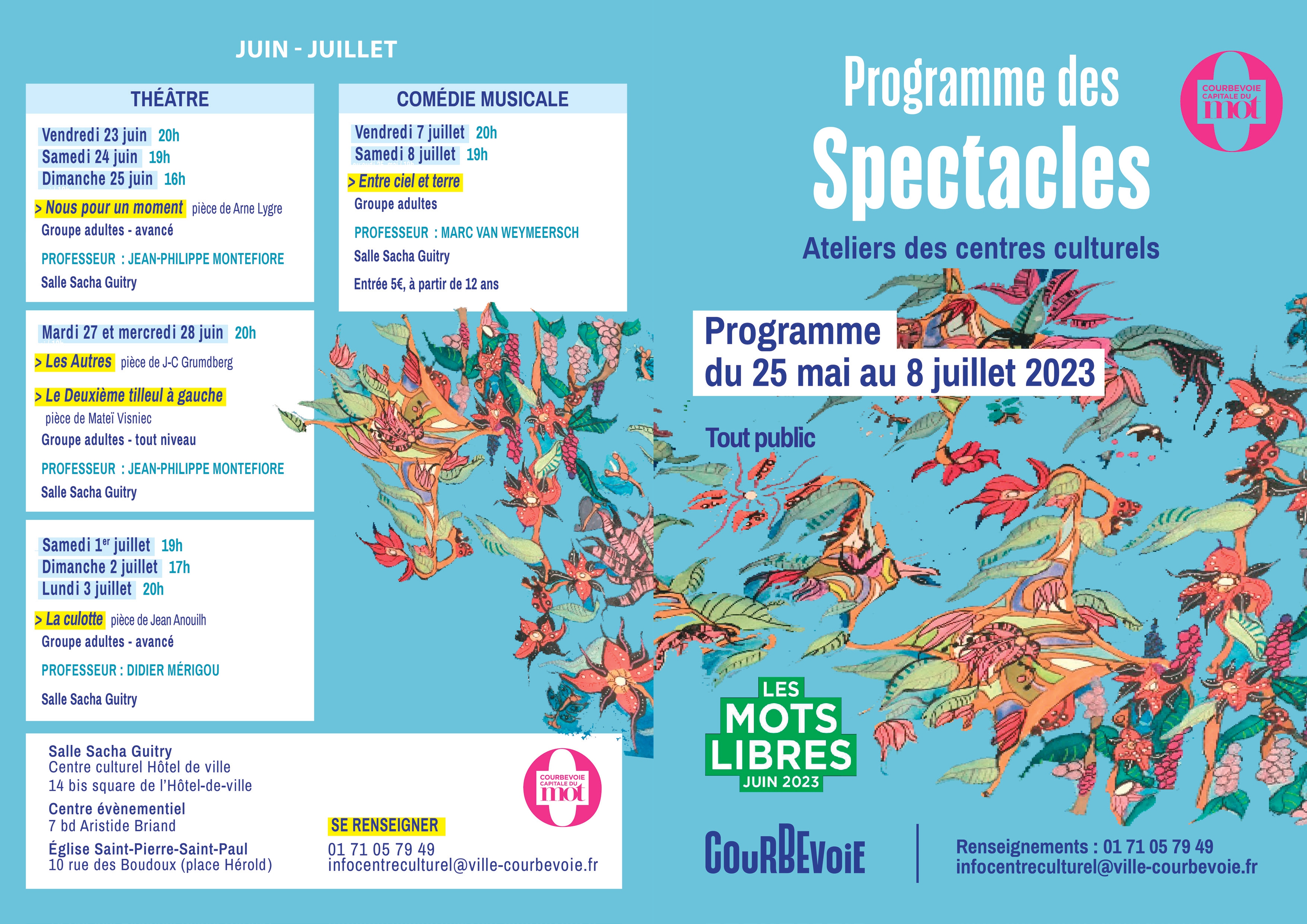 Programme complet spectacles