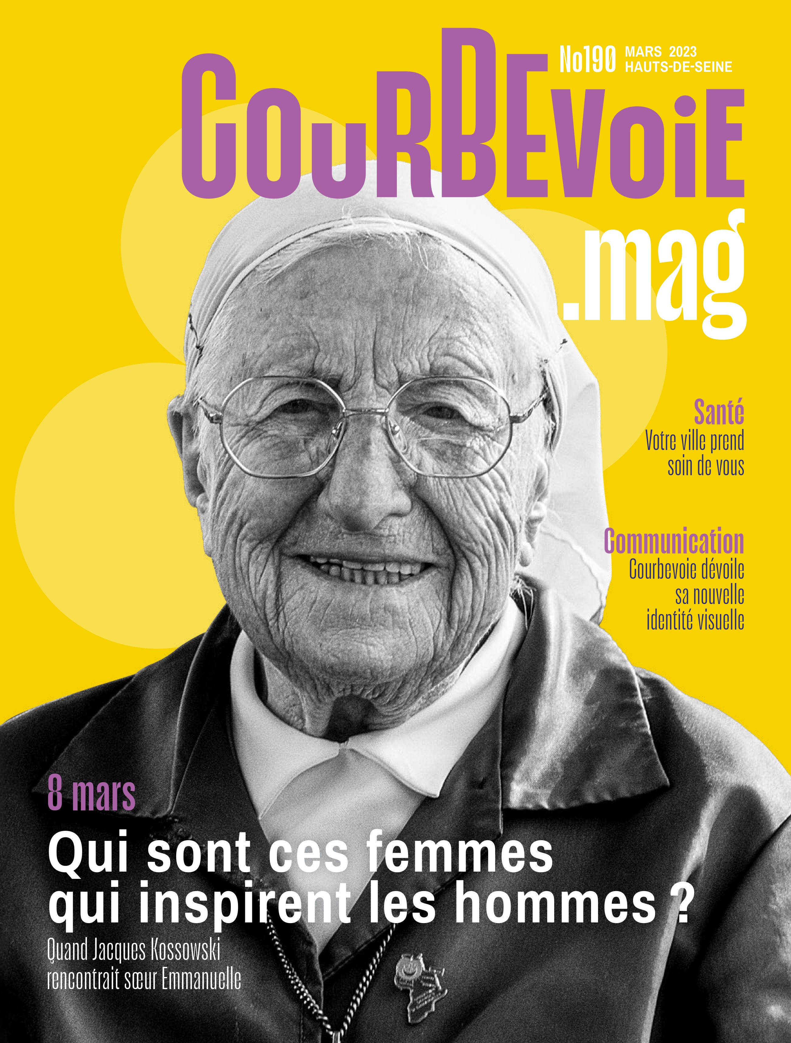 Courbevoie dévoile sa nouvelle identité visuelle : un article complet à lire en page 18 de Courbevoie Mag de mars 2023
