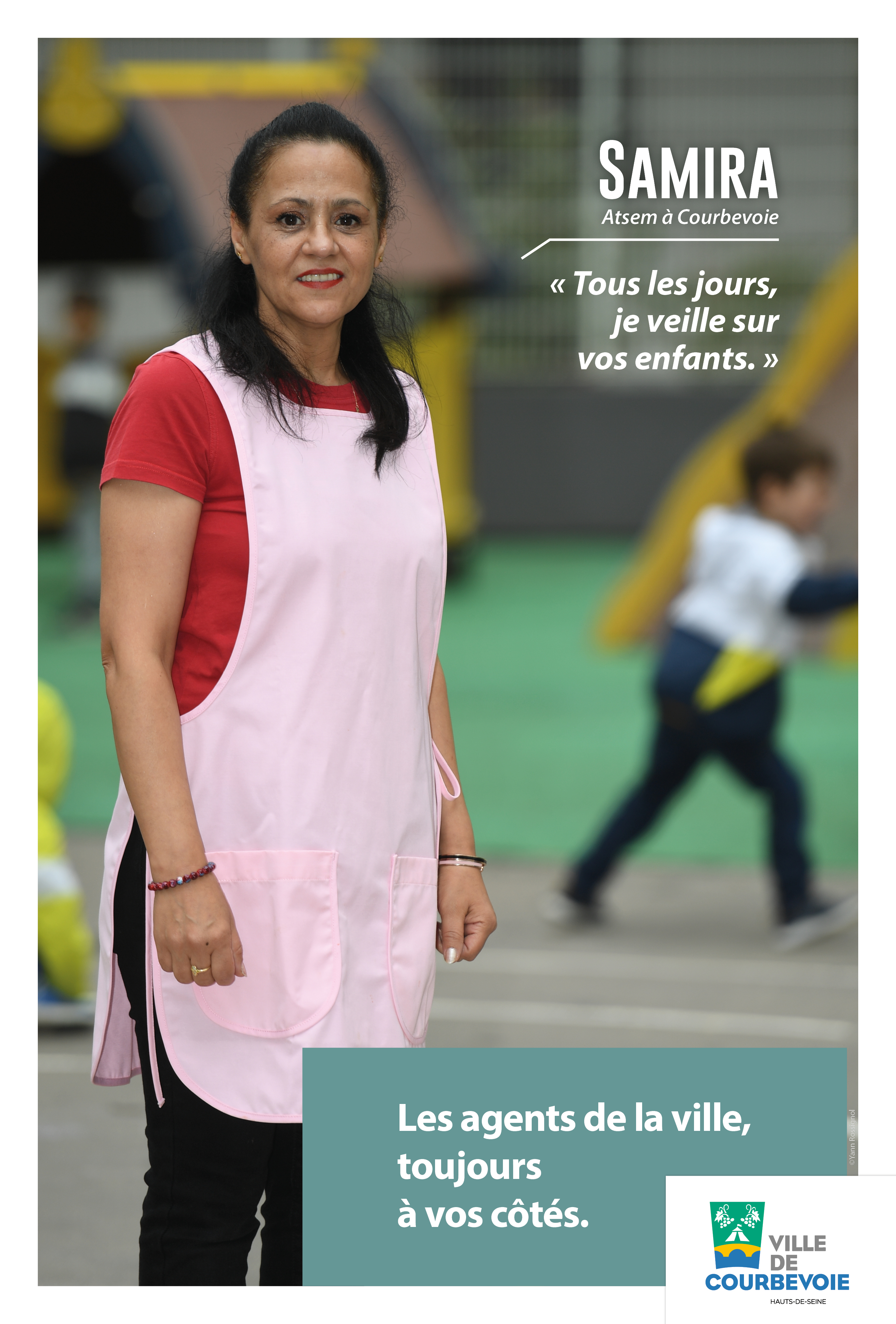 Campagne de communication municipale de la Ville de Courbevoie- Les métiers - Novembre 2022 - Samira
