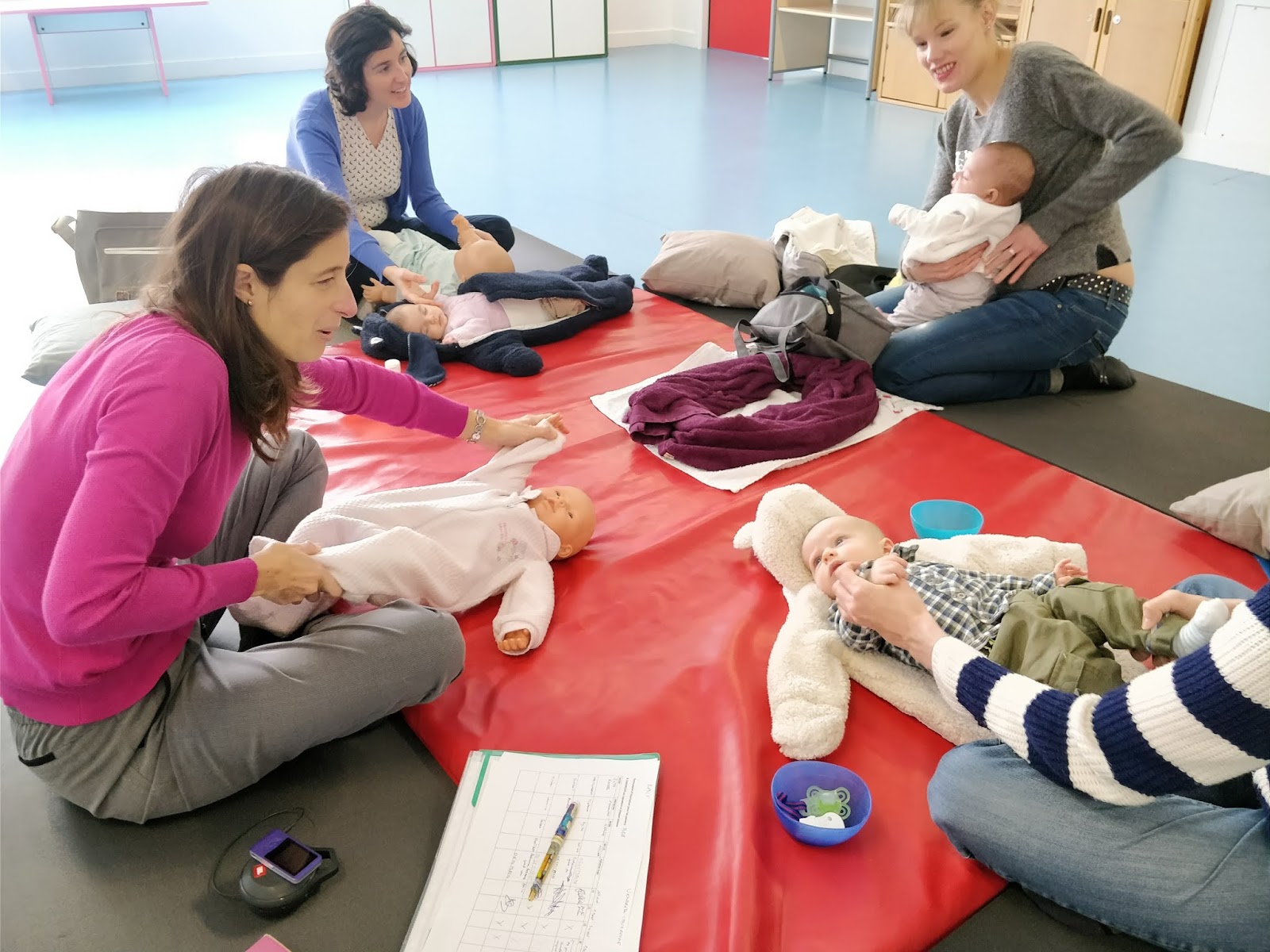 Ateliers de massages Bébés à la Maison des Familles du Cœur-de-Ville