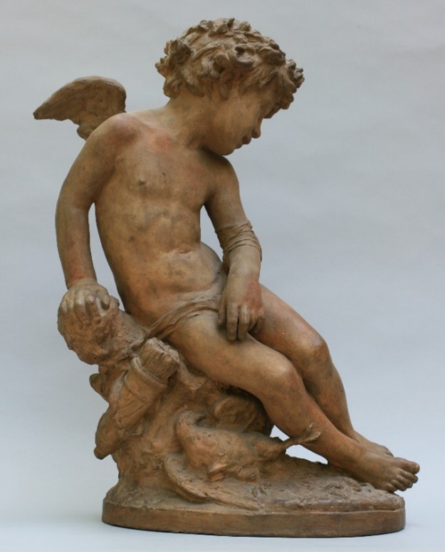 Jean-Baptiste Carpeaux, L’amour blessé, 1874, terre cuite, musée Roybet Fould, inv. 91.3.28